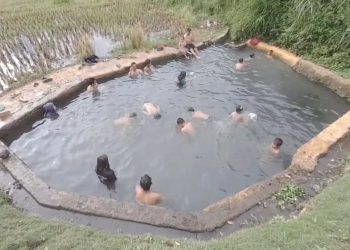 Liburan Gratis di Bandung Barat Dengan Melihat Pemandangan Sawah Sambil Menikmati Air Panas