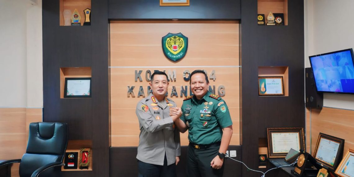 Perkuat Sinergitas, Kapolresta Bandung Silaturahmi ke Kodim 0624/Kabupaten Bandung