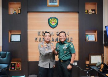 Perkuat Sinergitas, Kapolresta Bandung Silaturahmi ke Kodim 0624/Kabupaten Bandung